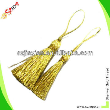 glittering decorative tassels